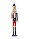 Iliadis Wooden Christmas Nutcracker 55cm Blue