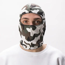 Full Face Motorcycle Rider Balaclava Cotton White Color