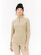 Χειμερινή Γυναικεία Fleece Μπλούζα με Φερμουάρ Bamboo Beige