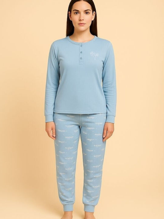 Sensis Set Pijamale pentru Femei Sky Blue - Light Blue Sensis Set Pijamale pentru Femei Sky Blue - Light Blue