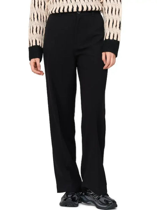 Women's Fabric Trousers Black