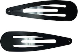 Haarspangen Schwarz Matt 2 Stück 7cm Roro