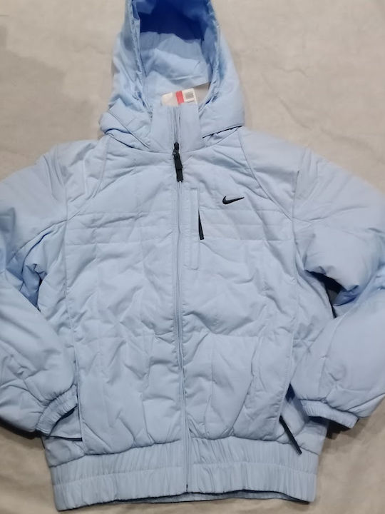 baby blue nike puffer jacket