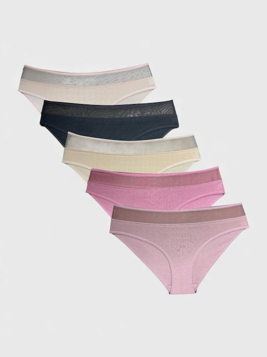 Ψηλόμεσα Γυναικεία Slip MultiPack Πολύχρωμο