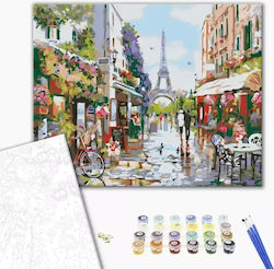 Brushme Malset Paint By Numbers 40x50 cm Lunch In Paris