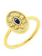 Ring with Zircon made of Gold 9K