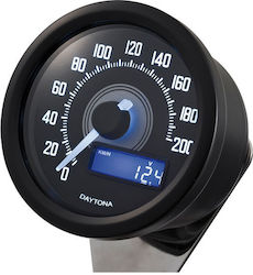 Daytona Velona Electronic Speedometer 60 Mm 200 Km H Black