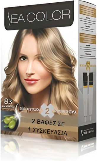 Sea Color Βαφή Μαλλιών 8.3 Honey Foam