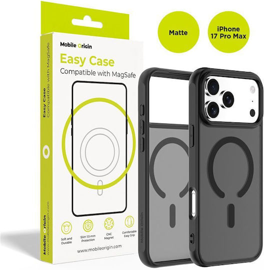 Mobile Origin Back Cover Σιλικόνης 1.5mm Μαύρο (iPhone 17 Pro Max)