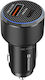 Swissten Car Charger Fast Charging 38W USB-C Power Delivery USB 3.0 Black