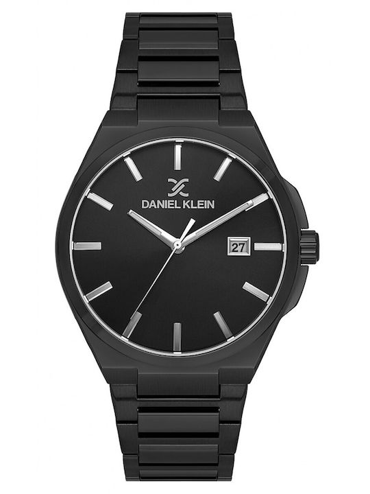 Daniel Klein Men's Watch Battery with Black Metal Bracelet