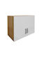 Pakketo Lego Rectangular Loft Closet made of Particleboard Sonoma-white 79x41.5x13cm 383-000065 1pcs