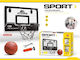 Blue Toys Indoor Wall Mounted Basketball Hoop with Ball