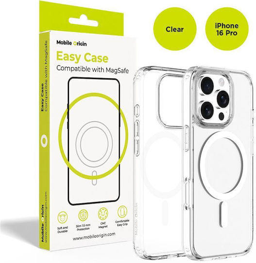 Mobile Origin Back Cover Silicone 1.5mm Transparent (iPhone 16 Pro)