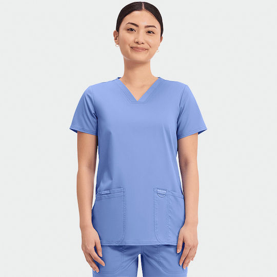 Cherokee Wwe620 Women's Light Blue Medical Blouse