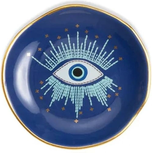 Ceramic Cookie Plate Celestial Starry Eyed