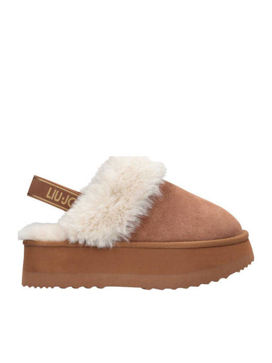 Liu Jo Jane Closed-Toe Beige Slippers
