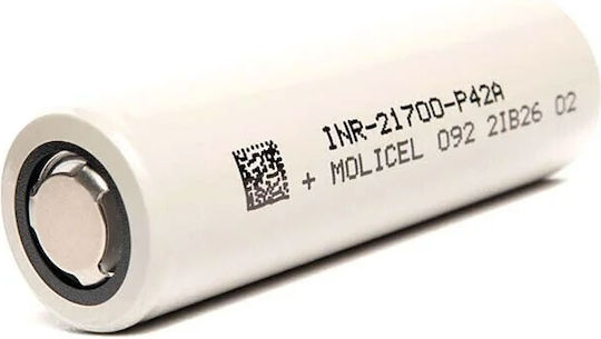 Molicel P42A Επαναφορτιζόμενη Μπαταρία 21700 Li-ion 4200mAh 3.7V 1τμχ