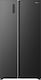 Side-by-Side Refrigerator 544lt Total NoFrost H178.6xW91.1xD61.5cm Black RS3P558NEFE