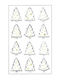 Bsb Weihnachtsaufkleber 3d Weiße Tannen