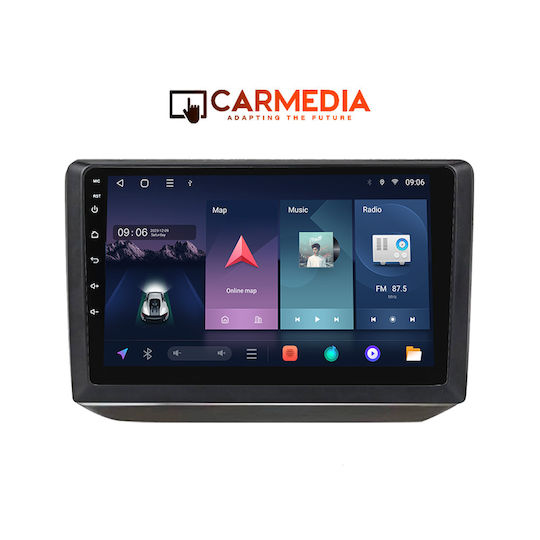 Carmedia Ηχοσύστημα Αυτοκινήτου για Skoda Fabia 2008-2014 (Bluetooth/USB/WiFi/GPS/Apple-Carplay/Android-Auto) με Οθόνη Αφής 10"