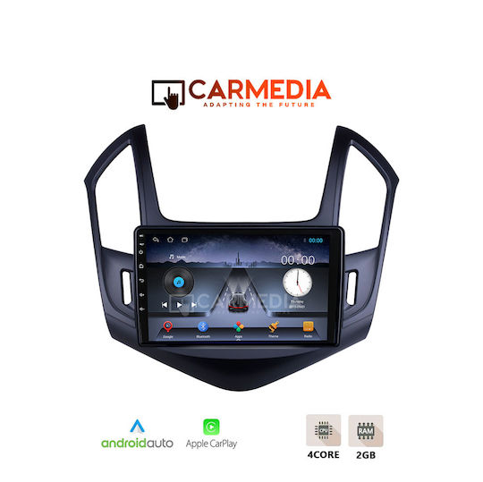 Carmedia Car Audio System for Chevrolet Cruze 2013-2015 (Bluetooth/USB/WiFi/GPS/Apple-Carplay/Android-Auto) with Touch Screen 9"