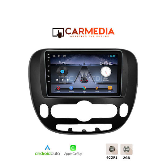 Carmedia Ηχοσύστημα Αυτοκινήτου για Kia Soul 2014-2018 (Bluetooth/USB/WiFi/GPS/Apple-Carplay/Android-Auto) με Οθόνη Αφής 9"