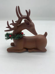 Christmas Ceramic Reindeer Tabletop Decorative Wreath 12 5x4 5xHeight 13cm