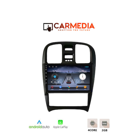 Carmedia Car Audio System for Hyundai Sonata 2000-2006 (Bluetooth/USB/WiFi/GPS/Apple-Carplay/Android-Auto) with Touch Screen 9"