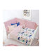 Das Home Blanket Nursery Swaddling Blankets Fleece Light Blue 75x110cm