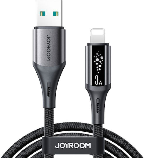 Joyroom S-A60 StarTalk USB-A to Lightning Cable 30W Μαύρο 1.2m