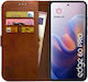 Rosso Element Pu Wallet Δερματίνης Καφέ (Motorola Edge 60 Pro)