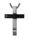 Kiriakos Gofas Men's Cross from Steel with Chain