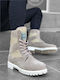 Suede Beige Men's Boots
