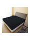 vidaXL Sheet Set with 1 Pillowcase for Single Bed with Elastic 90x200cm. Black 2pcs