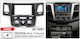 Car Stereo Frame Kit for Toyota Hilux 2005-2008 Black Glossy Manual A C