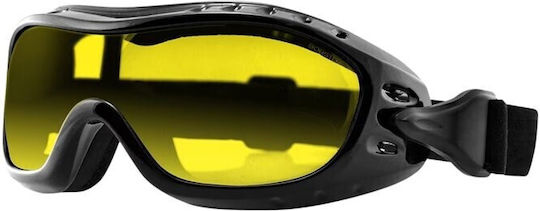 Zanheadgear Nighthawk Brille Glänzend Schwarz Gelbe Linse