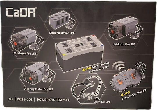 CaDA Bricks Power System MAX Bauklötze für 8+ Jahre 7 Stück