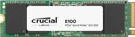 Crucial E100 SSD 1TB M.2 (тип 2280) с връзка PCI Express 4.0 CT1000E100SSD8-T Насипно