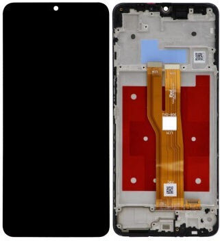 Screen with Touch Mechanism and Frame for Samsung Galaxy A07 (Black)