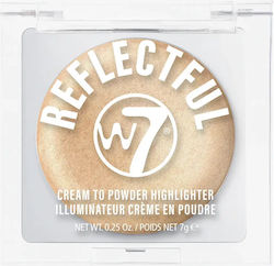 Reflectful Cream To Powder Highlighter Golden Kiss W7 Reflectful Cream To Powder Highlighter Golden Kiss W7