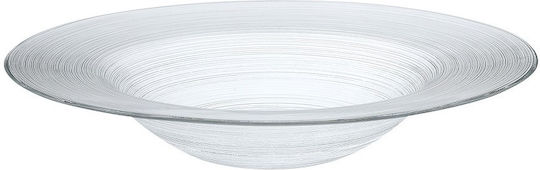 Espiel Plate Pasta Glass Transparent with Diameter 29.5cm 4pcs