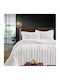 Rabbit Fleece Blanket Double 220x240cm White