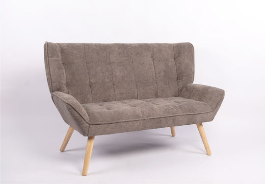 Two-Seater Couch Gray 126x86x78cm