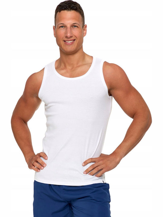 Rouxaki Men's Undershirt Sleeveless White