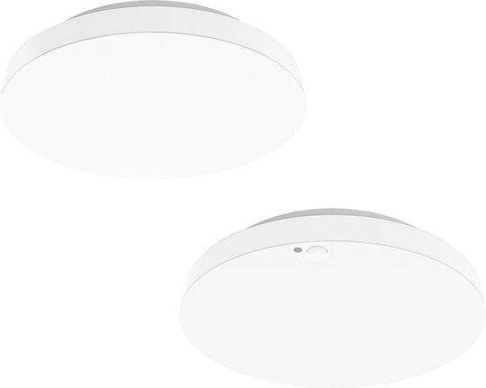Bot Lighting Πλαφονιέρα Οροφής 23εκ. Λευκή με Ενσωματωμένο LED