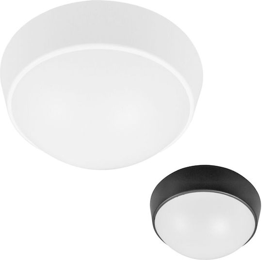 Bot Lighting Πλαφονιέρα Οροφής 18εκ. Λευκή με Ενσωματωμένο LED