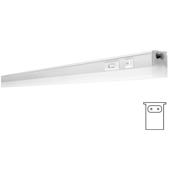Linear Under-Cabinet Light Led Ygq with Switch Ygq14kb 14W 3000K 4000K 6500K 1400lm 88x2.3x3.05cm White