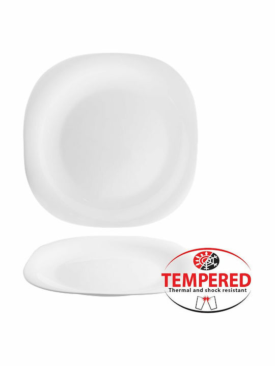 Cok Spain Plate Shallow White with Diameter 26cm 12pcs