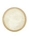 By Bone Plate Shallow made of Porcelain Yellow with Diameter 28cm 6pcs
